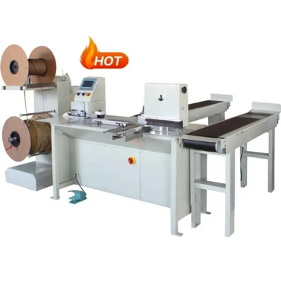 Iron Metal Double Loop Wire Twin Ring Spiral Coil Cutting Binding Closing Pressing Machine Equipment For Notebook Calender