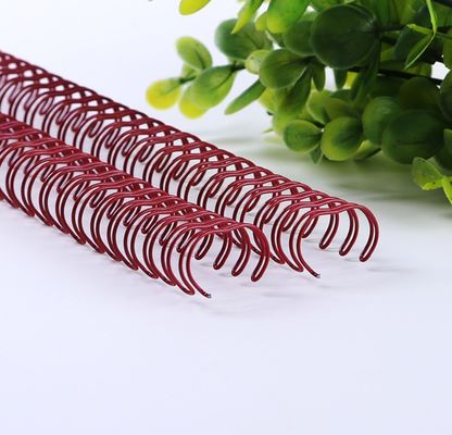 Book Binding 1/2'' Metal Spiral Wire , 23 Loops Double Wire Ring