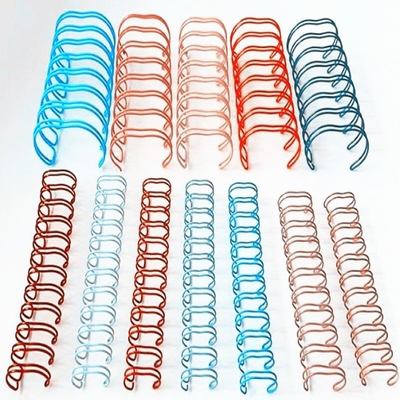 60 Sheets 5/16'' Colorful Double Wire O Metal Double Loop Wire