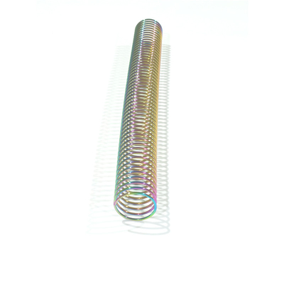 Rainbow Single Loop Electroplated Metal Spiral Coils Untuk Penjilidan Buku