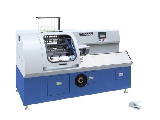 SX-460E 12 Jarum Dan 19mm Jarum Interval Program-Control Semi-otomatis Mesin Pengikat Jahit Manual Mesin Pengikat Buku